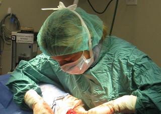 Operating in our surgical suite Operating in our surgical suite