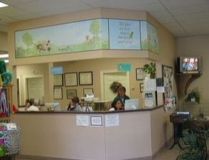 Picture of reception desk